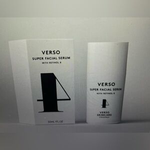 VERSO, super facial serum, with retinal eight, new with‎ tags, 1 ounce